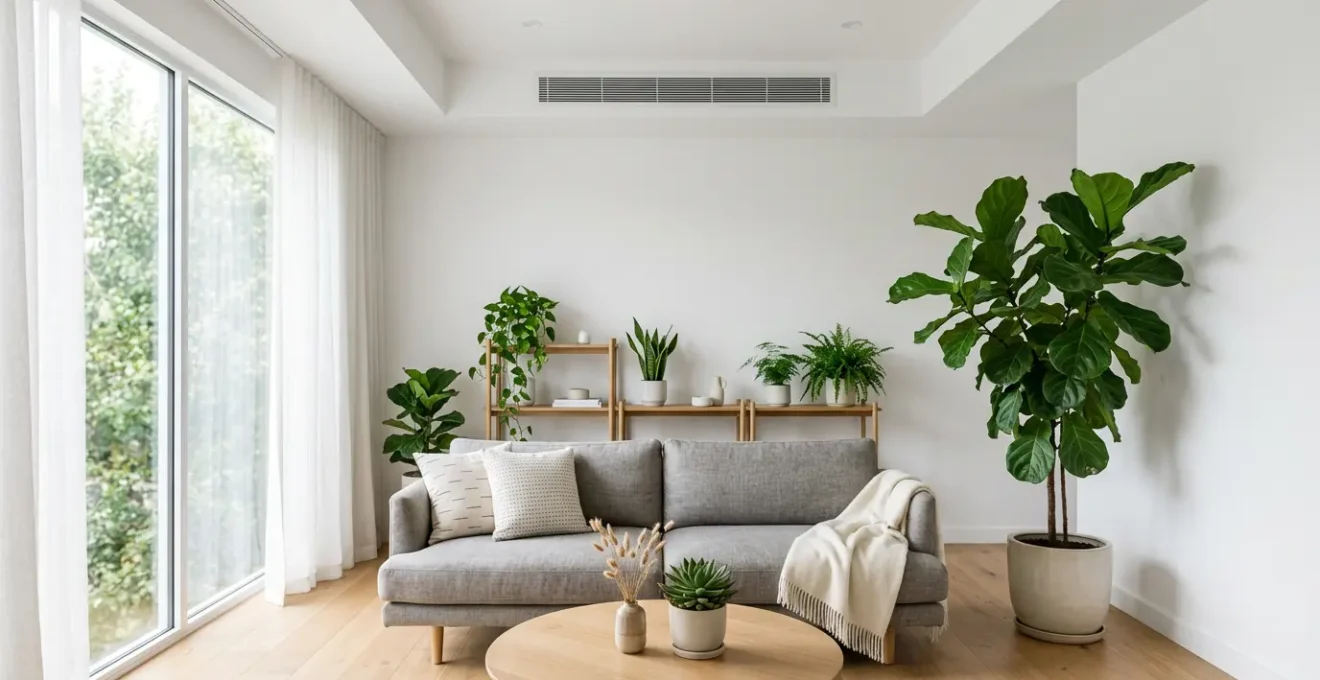 Système de ventilation moderne VMC double flux dans un intérieur contemporain pour améliorer la qualité de l'air