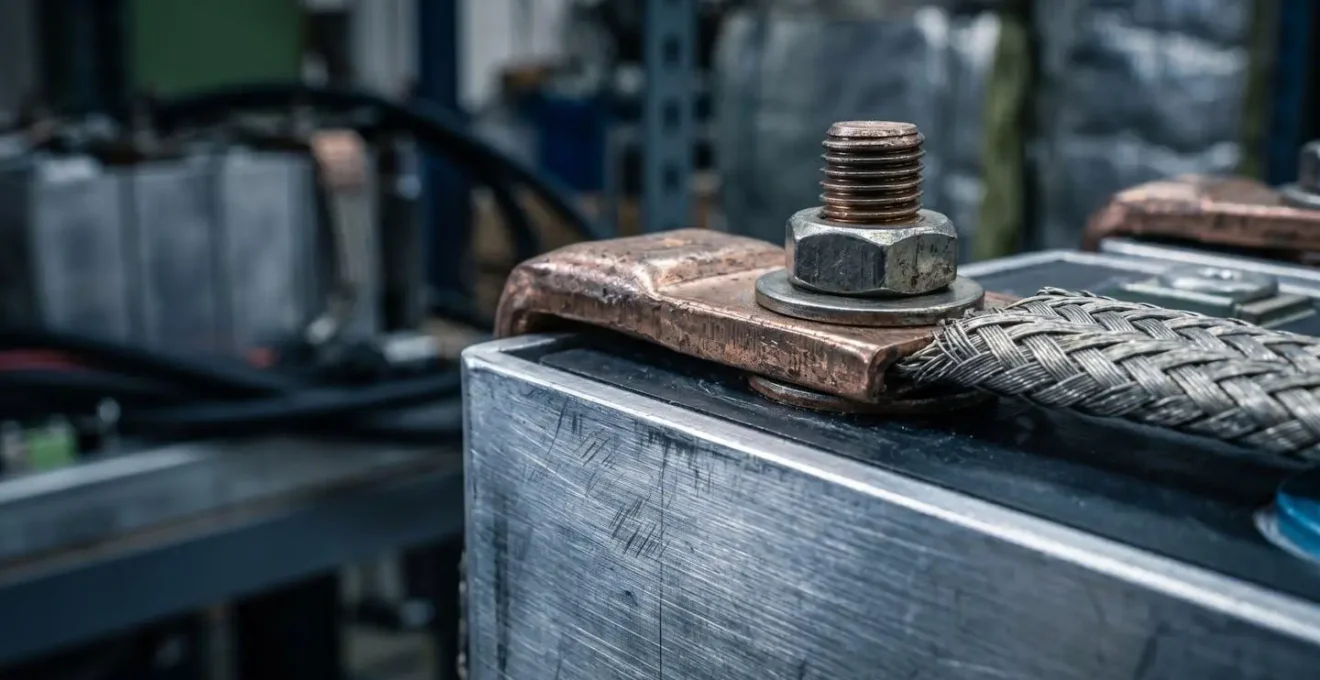 Modules de batterie lithium-ion extraits d'un véhicule électrique en cours de reconditionnement
