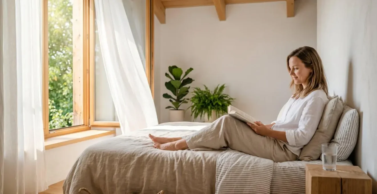 Intérieur de maison frais et confortable en été grâce à l'isolation performante