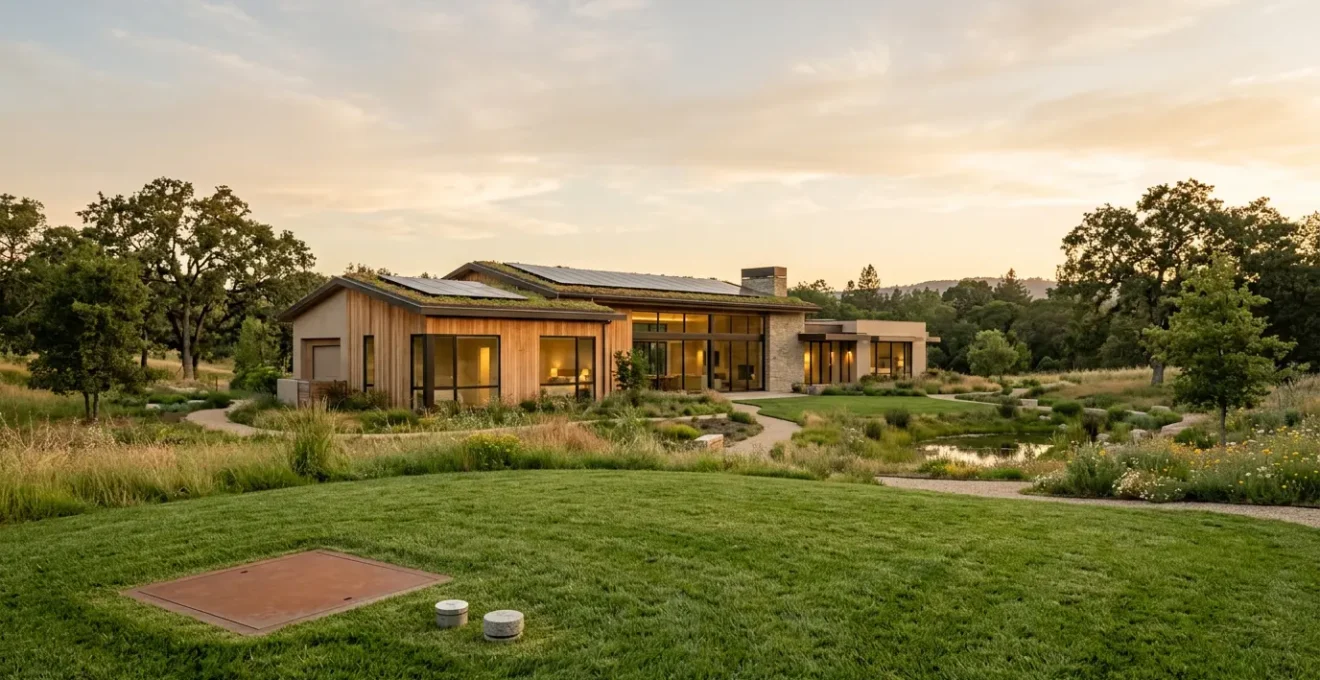 Installation géothermique à capteurs verticaux pour grande demeure écologique