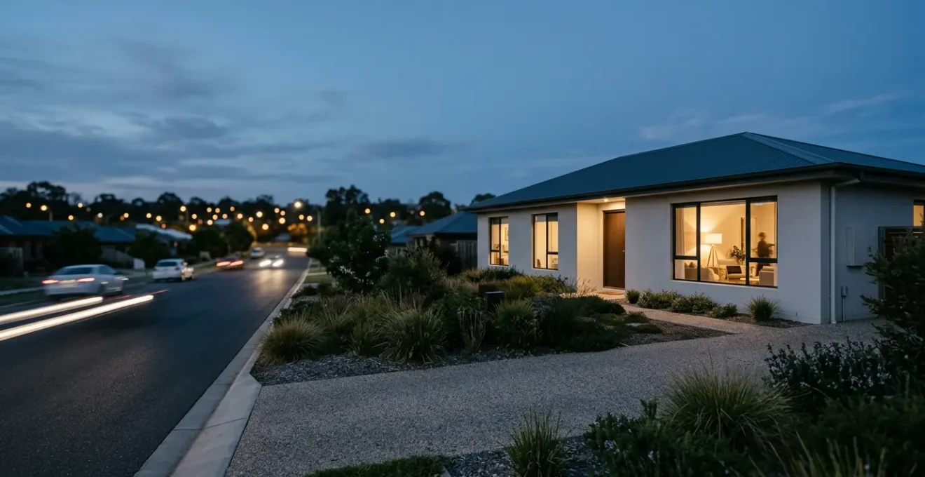 Maison contemporaine en bord de route avec facade renovee protegee des nuisances sonores
