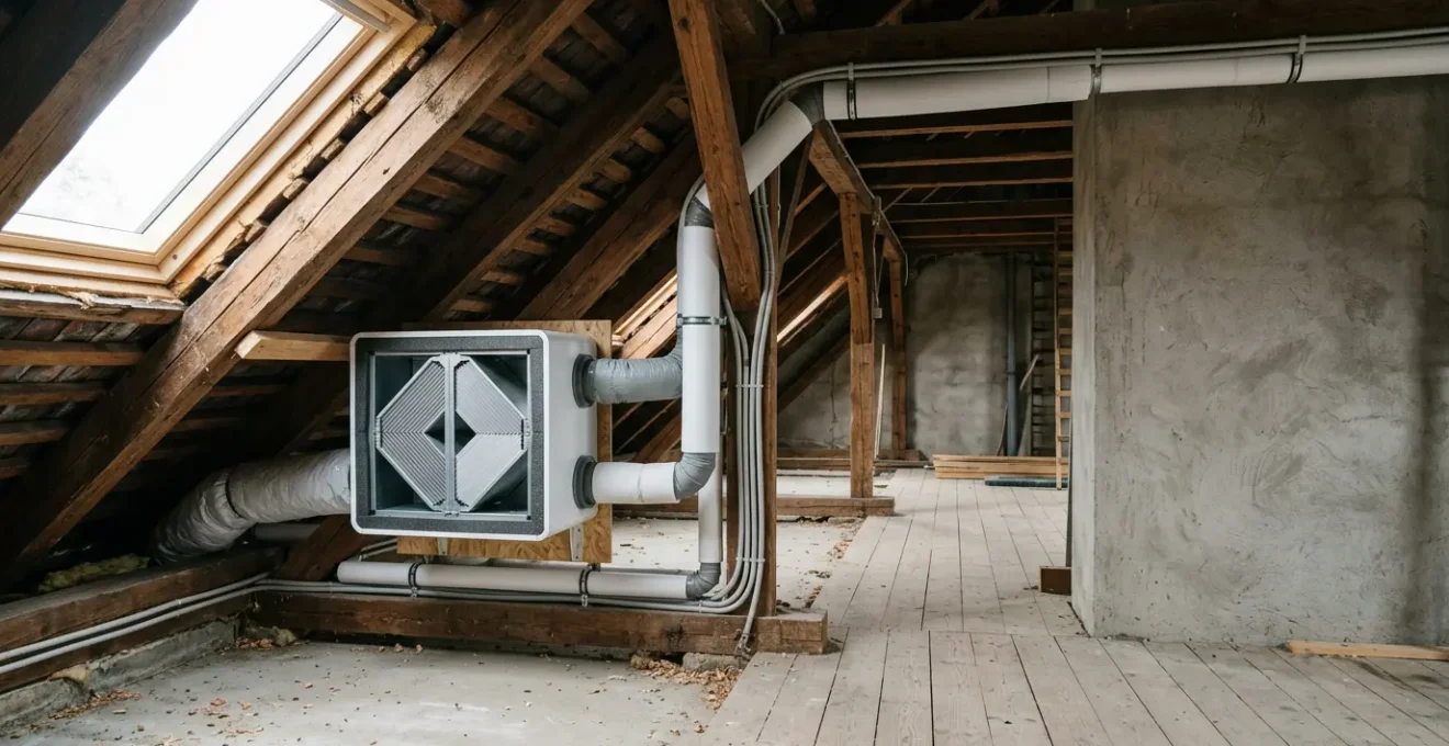 Système de ventilation mécanique double flux à haut rendement dans un environnement technique épuré
