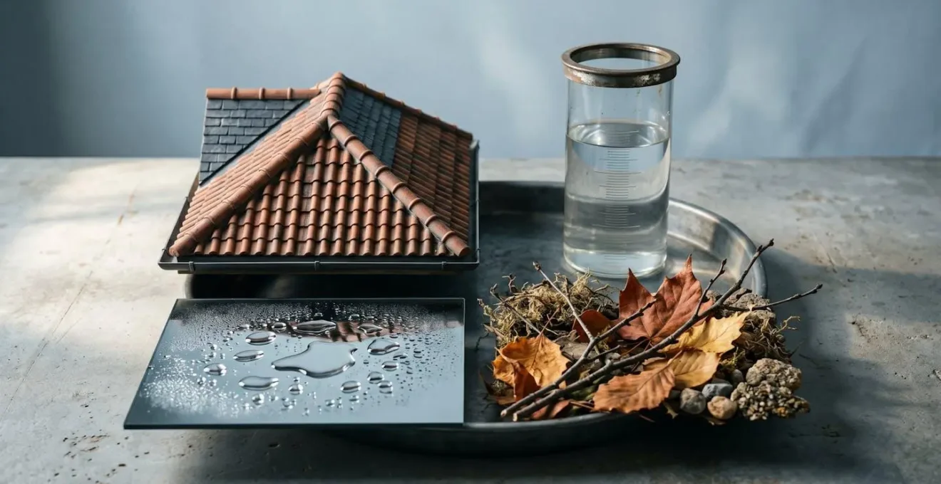 Visualisation des quatre variables essentielles pour calculer la taille d'une cuve de récupération d'eau de pluie